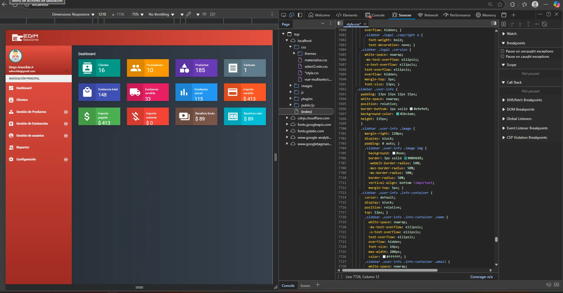 Desarrollo de Sistema ERP Empresarial con Laravel - adicional