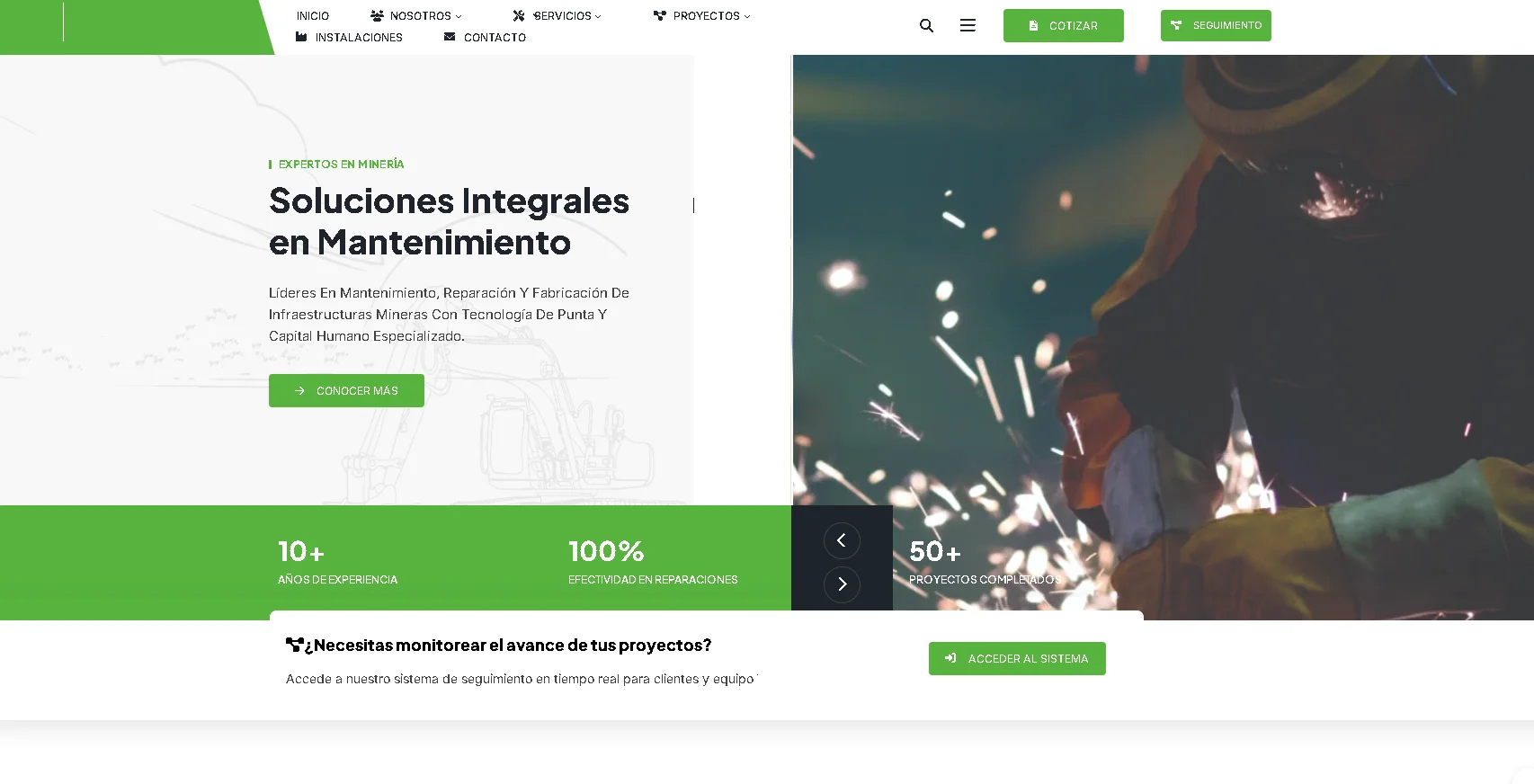 Diseño y Desarrollo de Página Web Corporativa para VG Service