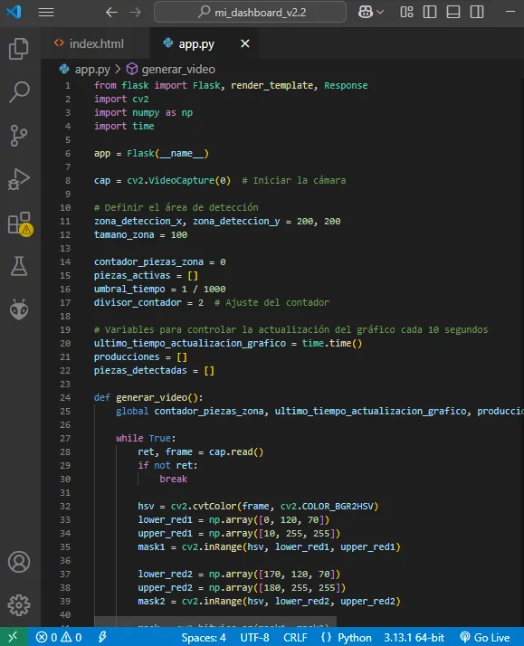 Capacitación en Automatización: Visión Artificial para Conteo de Piezas - adicional