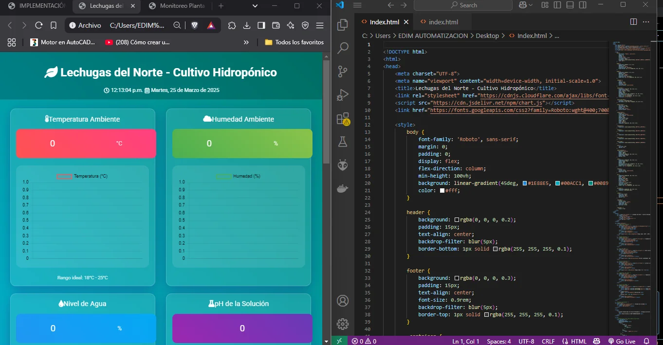 Capacitación en Automatización: Sistema de Control y Adquisición de Datos para Cultivo Hidropónico de Lechugas